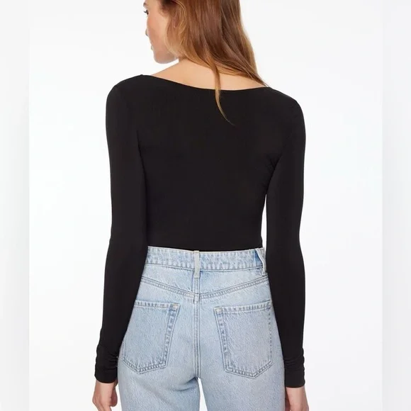 Dynamite Long Sleeve Scoop Neck Bodysuit - Picture 3 of 10